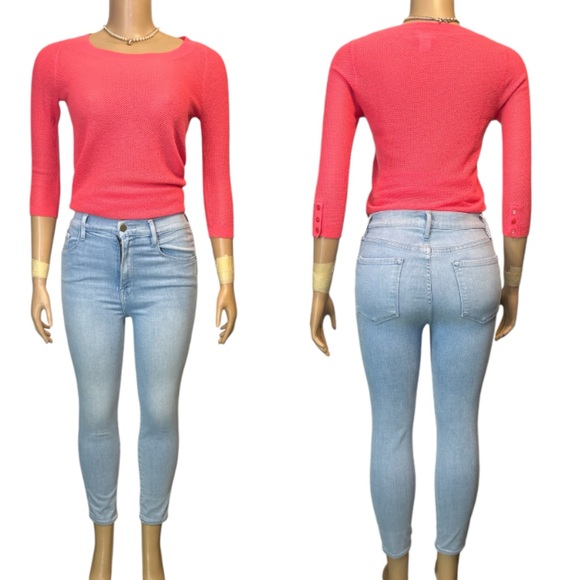 Frame Denim Ali High Rise Cigarette in Blue Opus Cropped Skinny size 28 - Picture 13 of 16